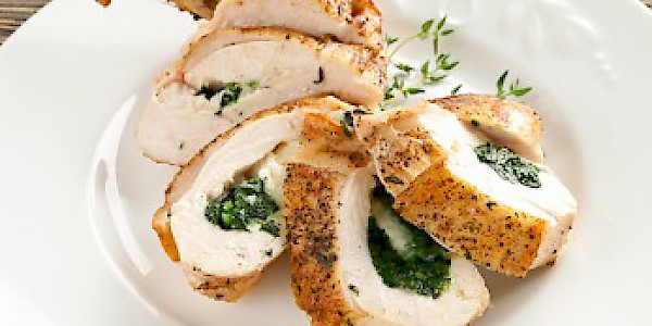 Chicken Breast Stuffed with Cheese and Spinach