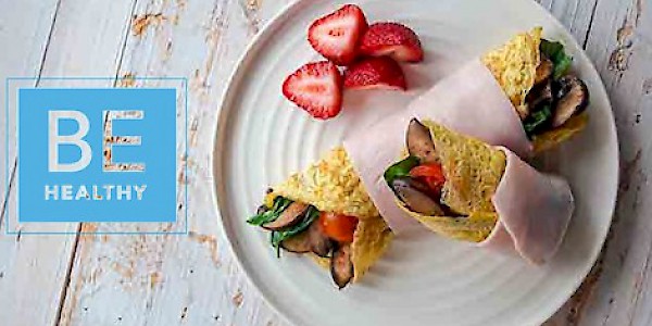 Omlette Wrap with Mushrooms & Vegetables