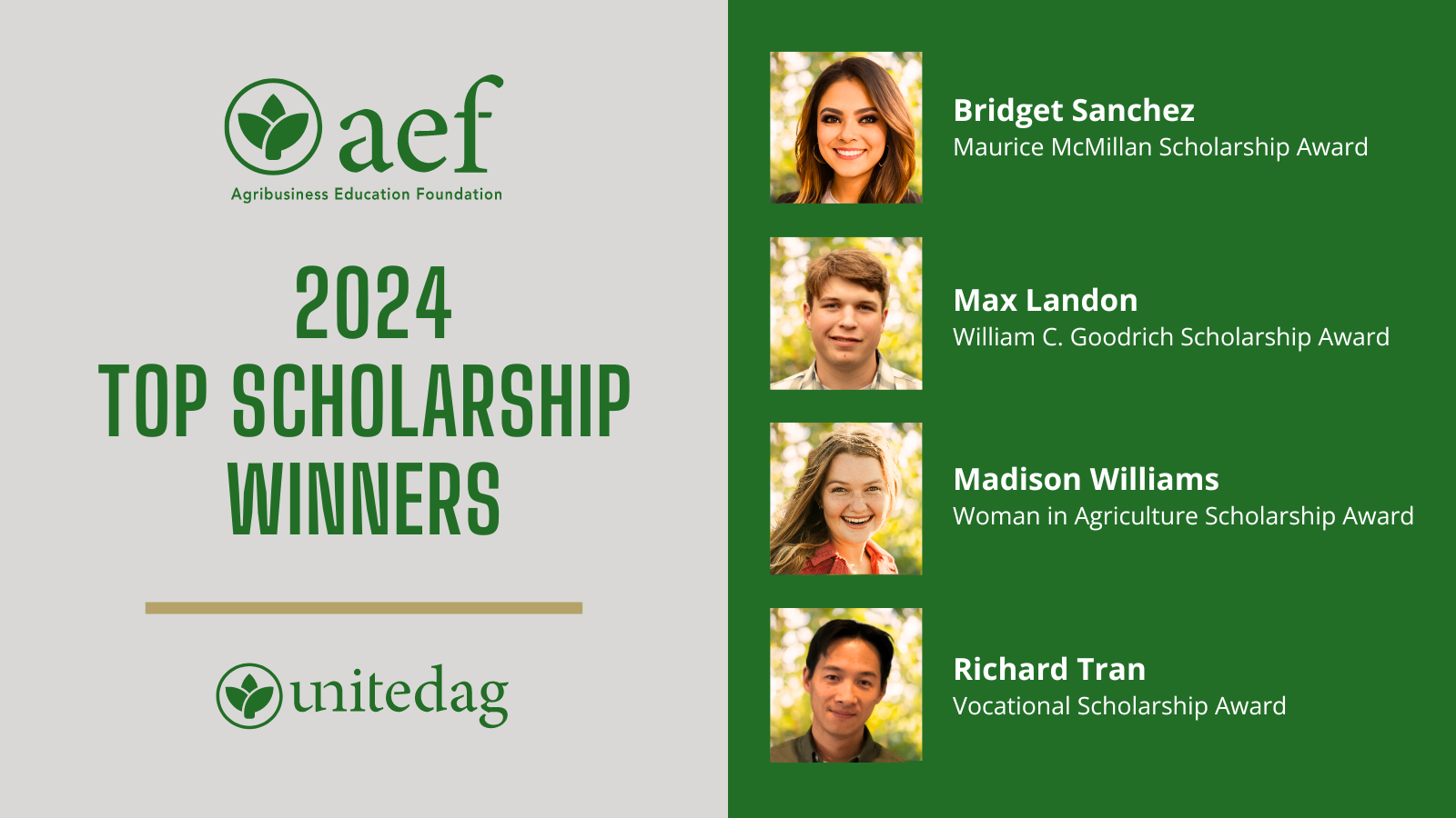 UnitedAg Announces Winners of AEF 2024 Educational ...