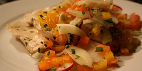 Crunchy Radish Chicken Skillet
