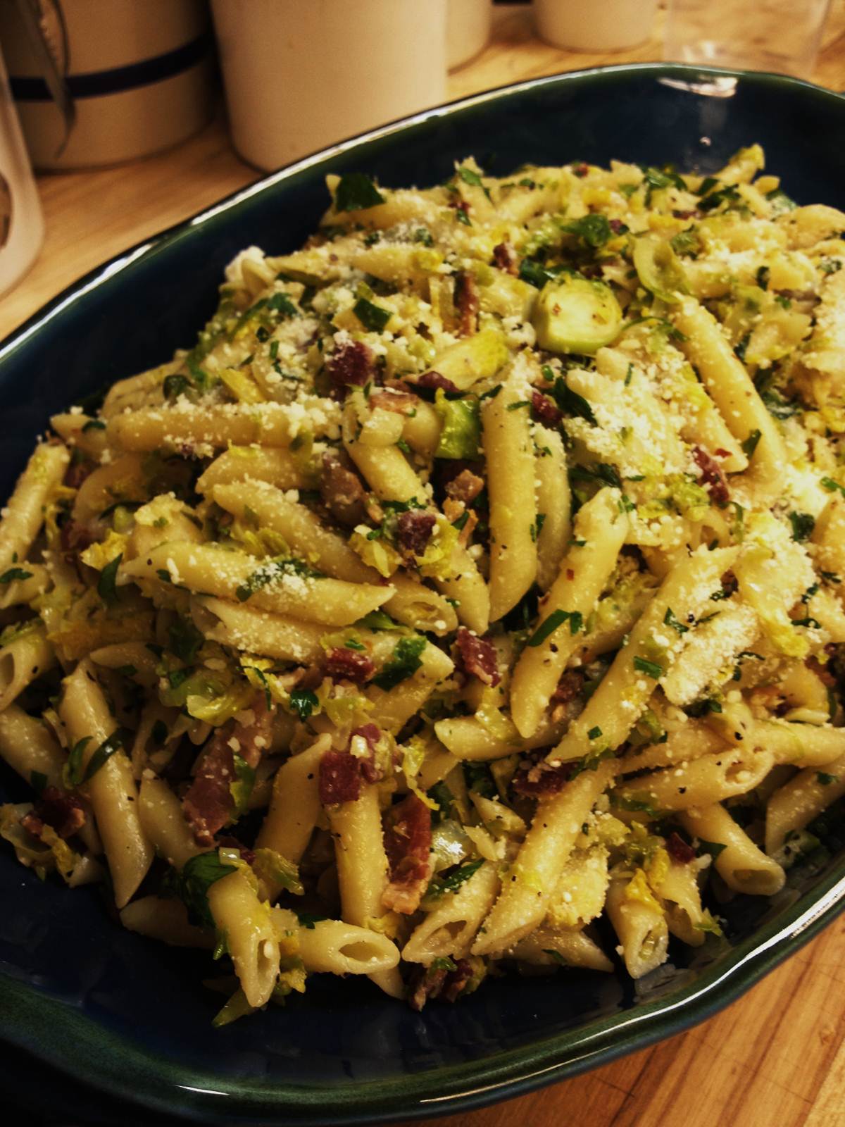 Penne Pasta with Brussels Sprouts & Bacon UnitedAg
