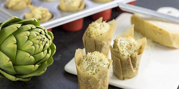 Savory Artichoke Parmesan Muffin - Ocean Mist Farms