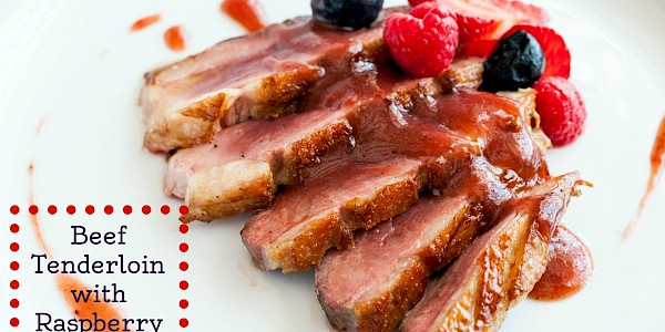 Beef Tenderloin with Raspberry Chimichurri