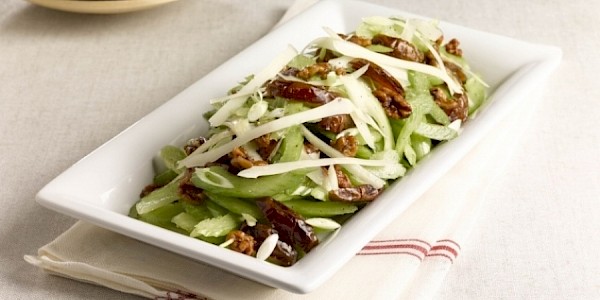 Celery Salad with Walnuts, Dates & Pecorino