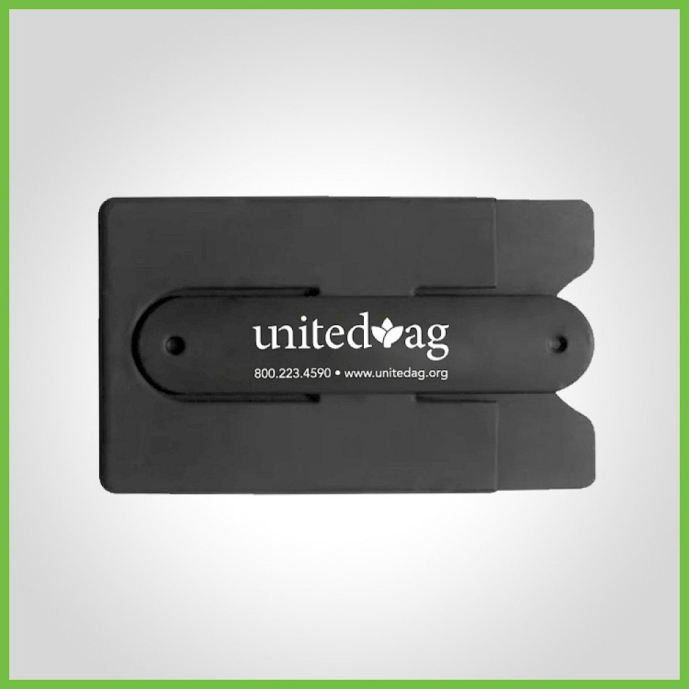 Black Silicone Stand & Smart Wallet